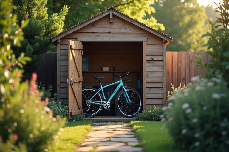 Fahrrad sicher im Garten aufbewahren