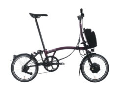 Brompton P-Line Electric Urban 4-speed - Typ M - 16 Zoll 300Wh 4K Faltrad - Amethyst Lacquer