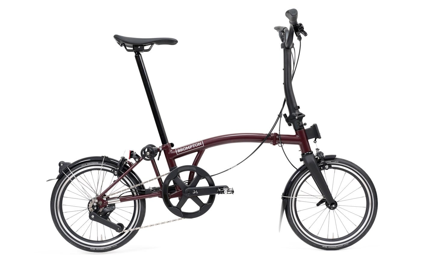 Brompton P Line - Typ M - 16 Zoll 4K Faltrad - Red Plum