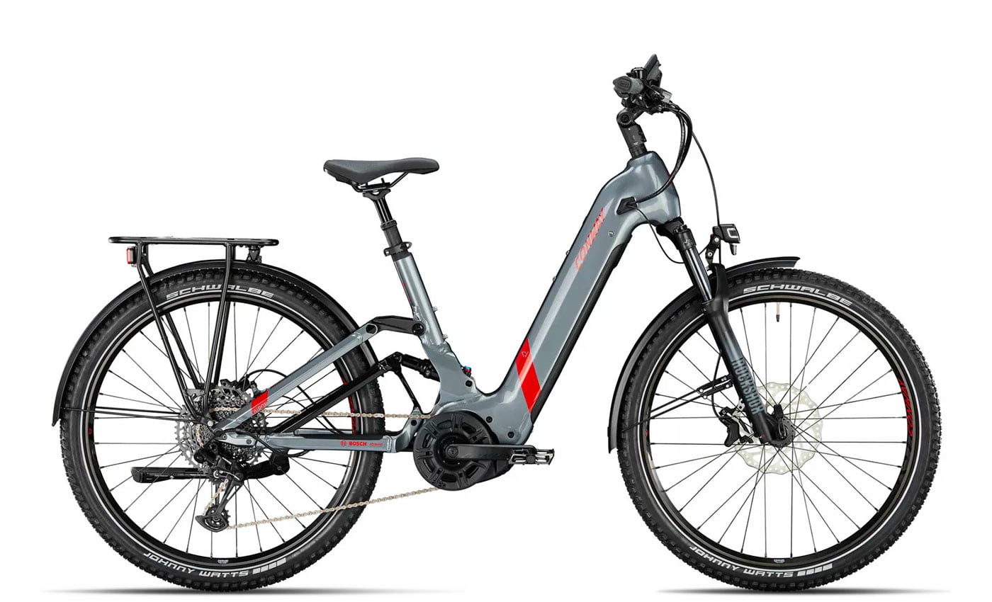Conway Cairon SUV FS 5.7 - 27.5 Zoll 625Wh 12K Wave - shadowgrey metallic / red metallic