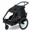 Cube Double CMPT - Kinder Fahrradanhänger - Black