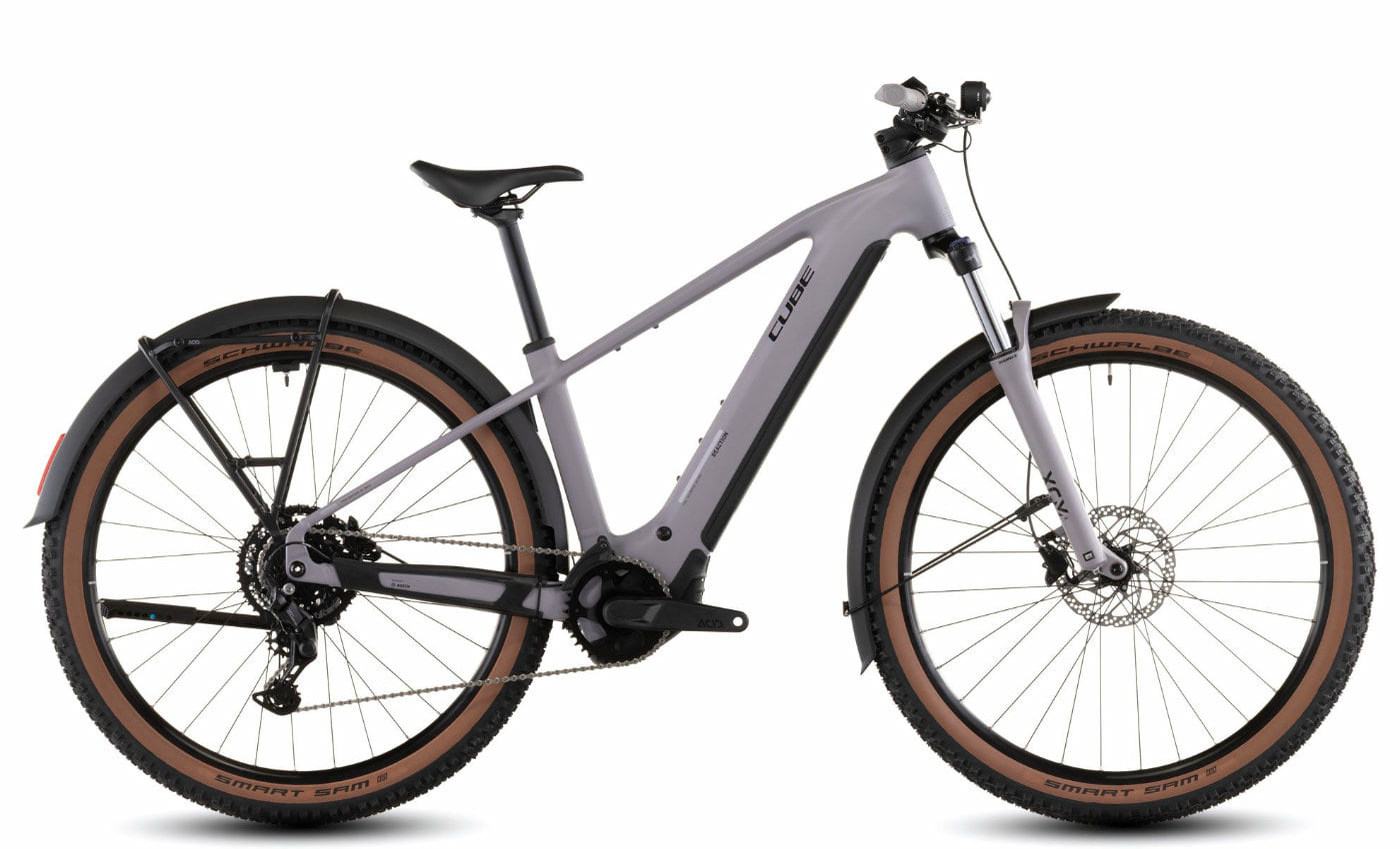 Cube Reaction Hybrid Performance 600 FE - 27.5/29 Zoll 600Wh 9K Diamant - plumgrey´n´black
