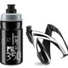 Elite Kit Ceo-Kindertrinkflasche mit 350 ml und Ceo-Flaschenhalter - schwarz/grau