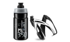 Elite Kit Ceo-Kindertrinkflasche mit 350 ml und Ceo-Flaschenhalter - schwarz/grau