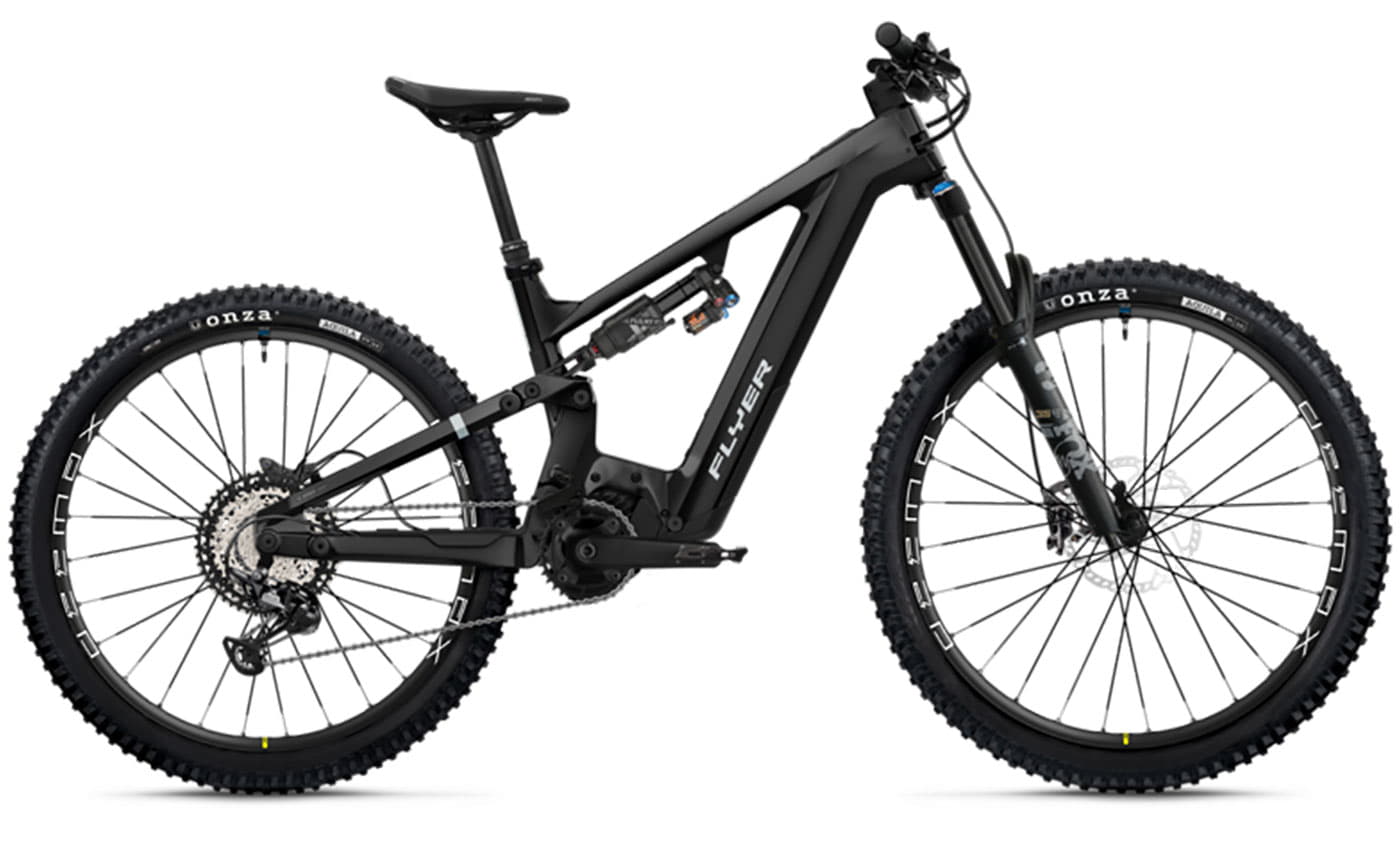 FLYER Uproc EVO:X 8.70 - 27.5 / 29_Zoll 750Wh 12K Fully - Black Metallic Gloss
