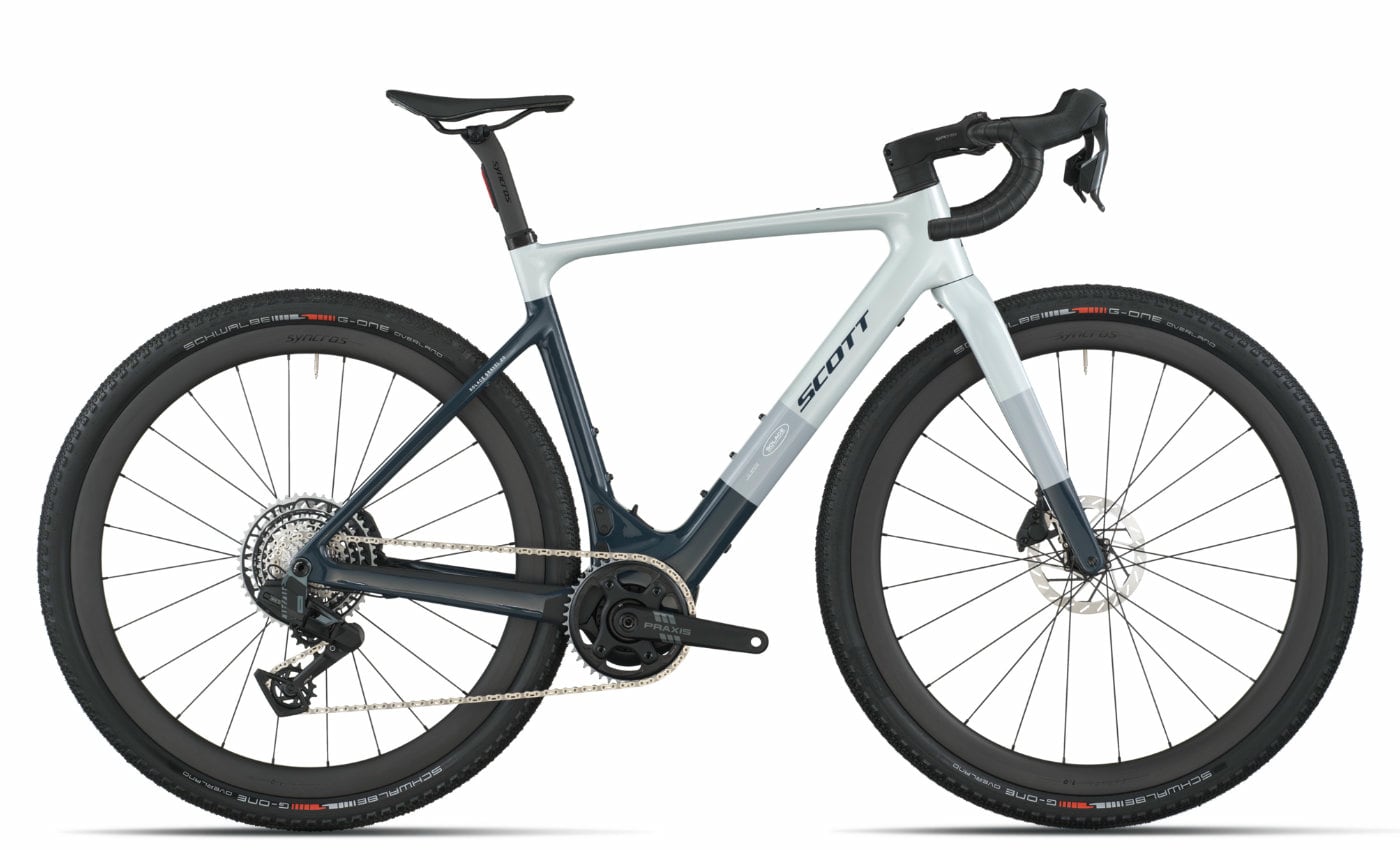 Scott Solace Gravel 20 - 28 Zoll 360Wh 13K-AXS Diamant - squid blue beluga grey
