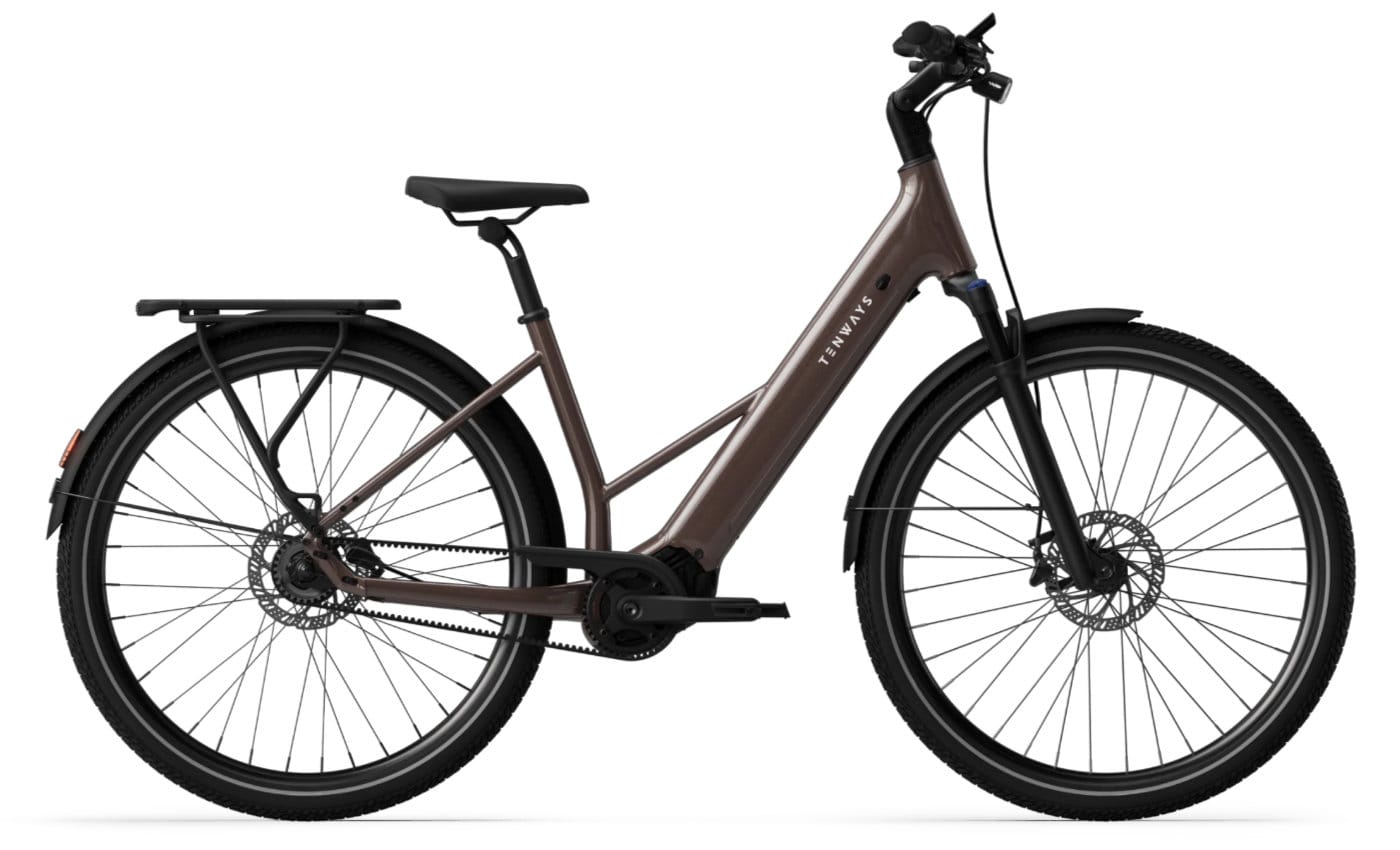 Tenways AGO Air Pro - 28 Zoll 540WH 5N Trapez - walnut brown