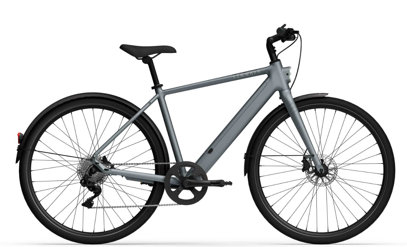 Tenways CGO600 Plus V1 - 28 Zoll 360Wh 8K Diamant - Pebble Grey